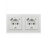 Presa ICY BOX IB-MPS4200W-PD Tipo F + USB A + USB C bianca