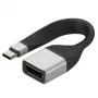 Techly ICOC-USBC-DP12 Adattatore cavo video 0,131 m USB Type-C DisplayPort nero