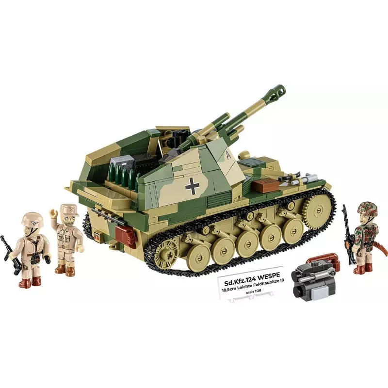 Cobi Mattoncini SD.KFZ.124 Wespe kit di montaggio, 860 mattoncini