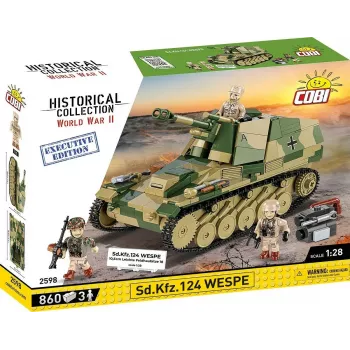 Cobi Mattoncini SD.KFZ.124 Wespe kit di montaggio, 860 mattoncini