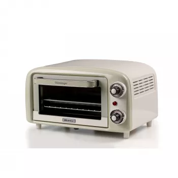 Ariete 3919 mini forno elettrico vintage, 800 W, capacità 10 l, doppio vetro, retrò, beige