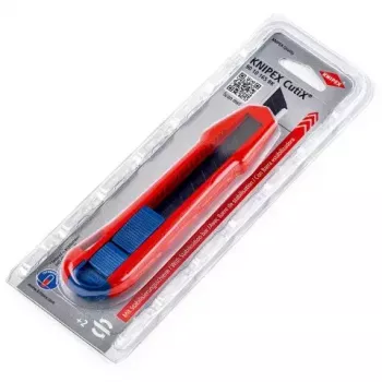 Taglierino a lama spezzabile Knipex CutiX® nero blu rosso