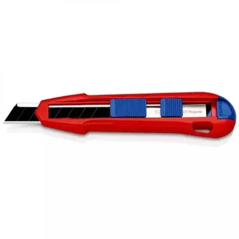 Taglierino a lama spezzabile Knipex CutiX® nero blu rosso