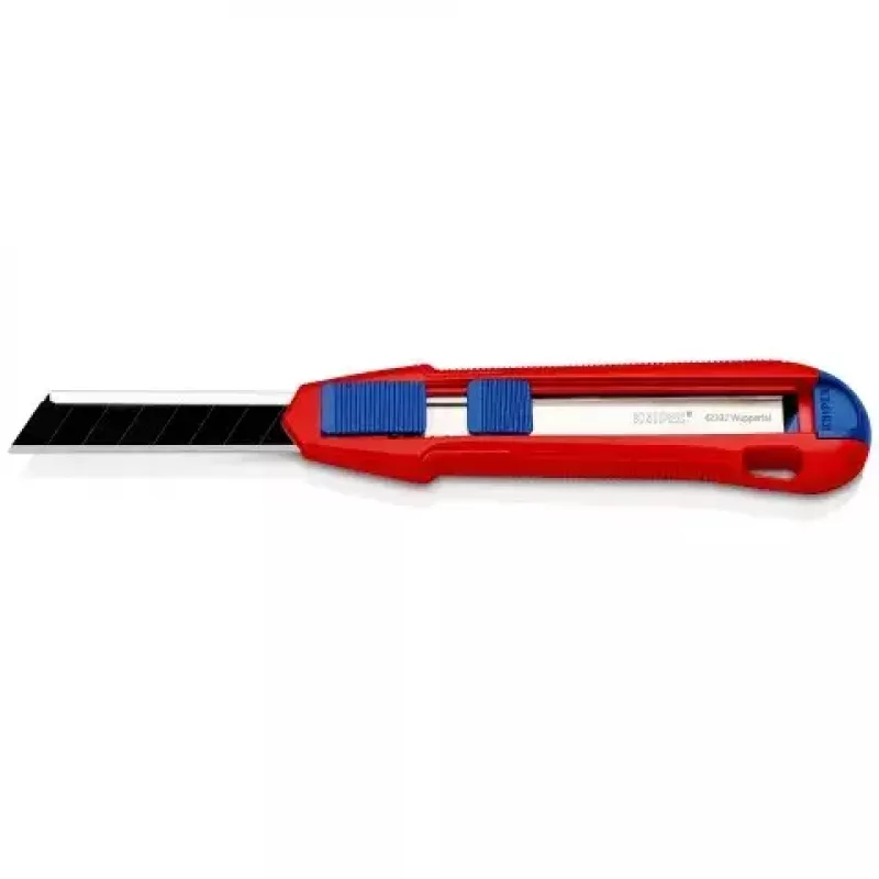 Taglierino a lama spezzabile Knipex CutiX® nero blu rosso