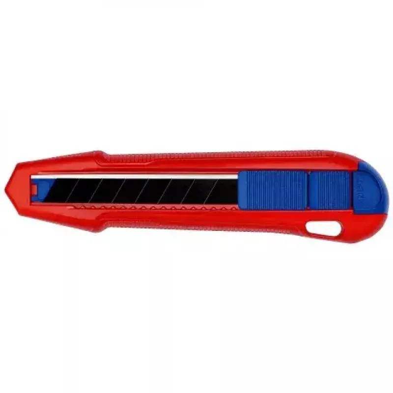 Taglierino a lama spezzabile Knipex CutiX® nero blu rosso