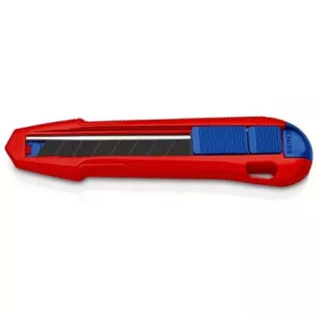 Taglierino a lama spezzabile Knipex CutiX® nero blu rosso