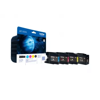 Cartuccia d'inchiostro Brother LC1280XLVALBPDR 4 pezzi originale alta capacità (XL) nero, ciano, magenta, giallo