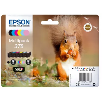 Set di cartucce d'inchiostro Epson C13T37884010 nero, ciano, ciano chiaro, magenta chiaro, magenta, giallo