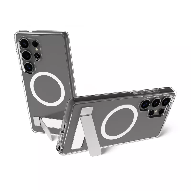 dbramante1928 Iceland Pro Qi2 Kick IMSUCL006464 custodia per Samsung Galaxy S25 Ultra, plastica, trasparente come il ghiaccio