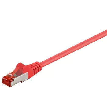 Goobay cavo patch CAT 6 S/FTP (PiMF), 3 m, rosso, RJ-45 su RJ-45