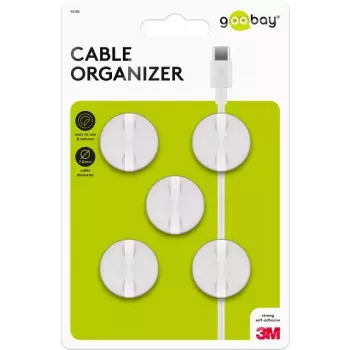 Fermacavi Goobay 95183 bianco 5 pz. universale