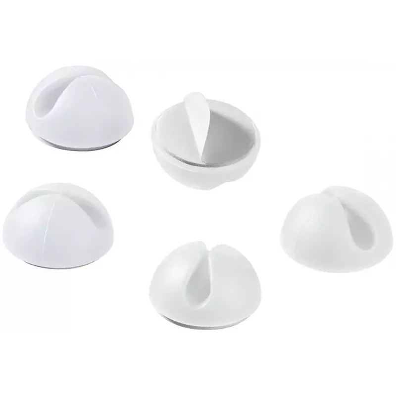 Fermacavi Goobay 95183 bianco 5 pz. universale