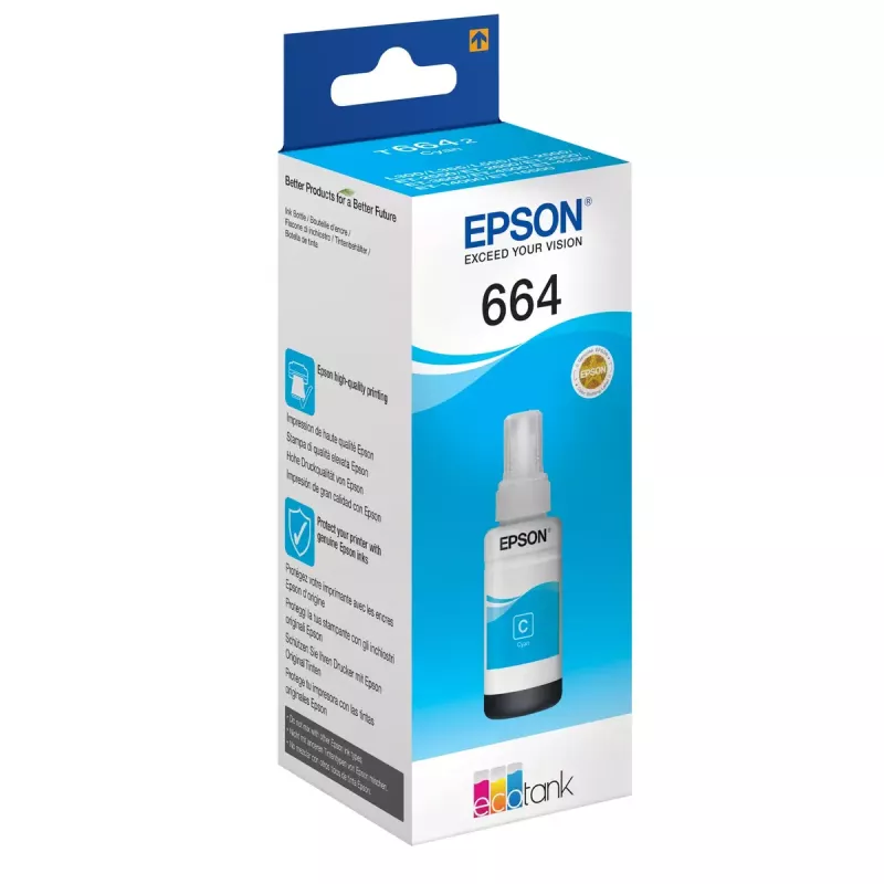 Epson 664 Ecotank ciano flacone d'inchiostro (70 ml)
