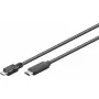 Goobay cavo USB USB 2.0 1m Micro-USB B USB C nero
