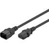 Prolunga C13 femmina C14 maschio 0,5 m nero Goobay
