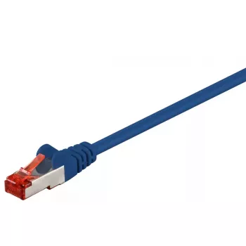 Cavo di rete Goobay CAT 6 cavo patch RJ-45 Cat6 0,5 m blu