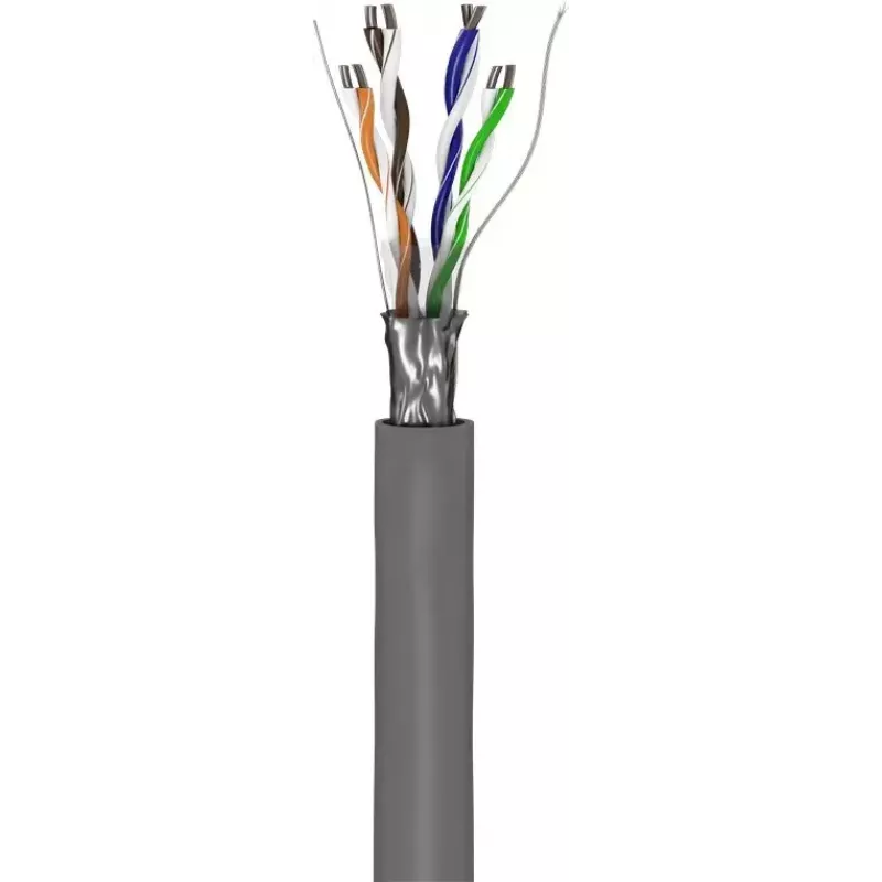 Cavo di rete Goobay CAT 5e F/UTP grigio 100m