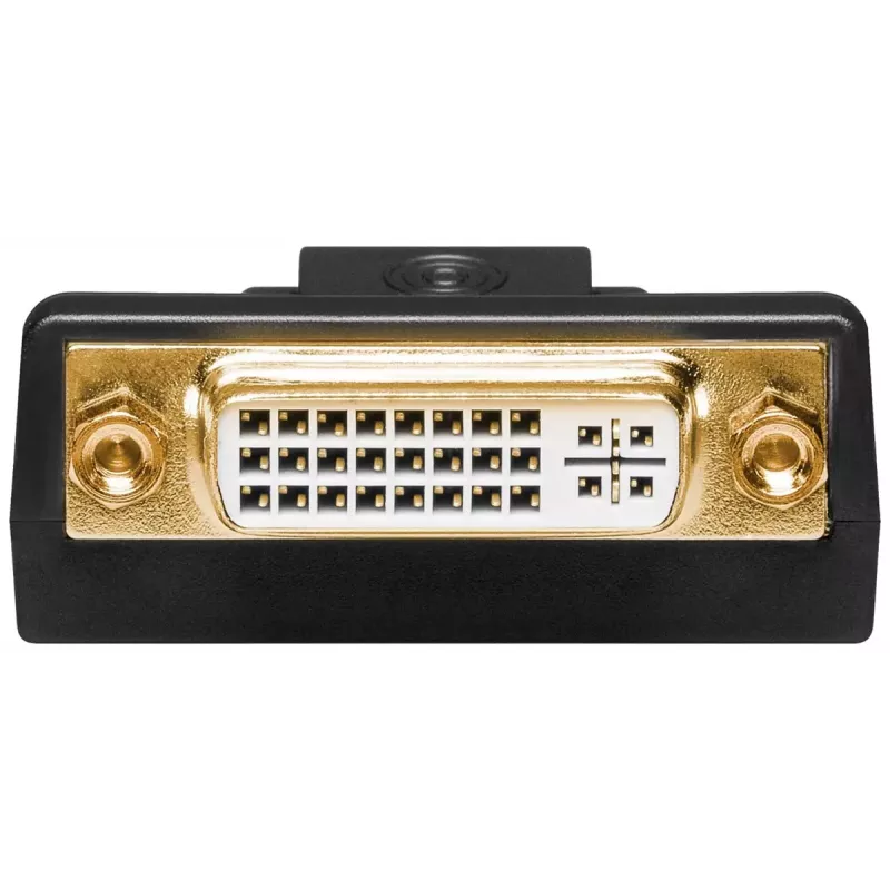 Adattatore DisplayPort/DVI-D Goobay 1.1 placcato oro nero