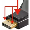 Adattatore DisplayPort/DVI-D Goobay 1.1 placcato oro nero