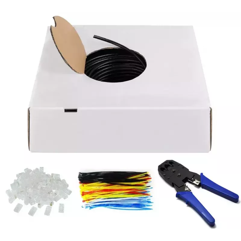 Cavo di rete Goobay 94399 U/UTP Cat6 305 m nero