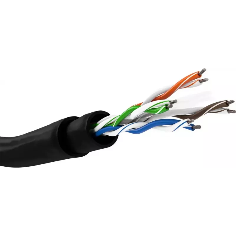 Cavo di rete Goobay 94399 U/UTP Cat6 305 m nero