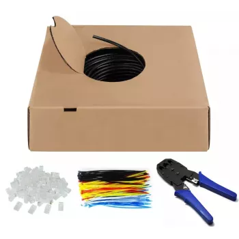 Cavo di rete Goobay 94399 U/UTP Cat6 305 m nero