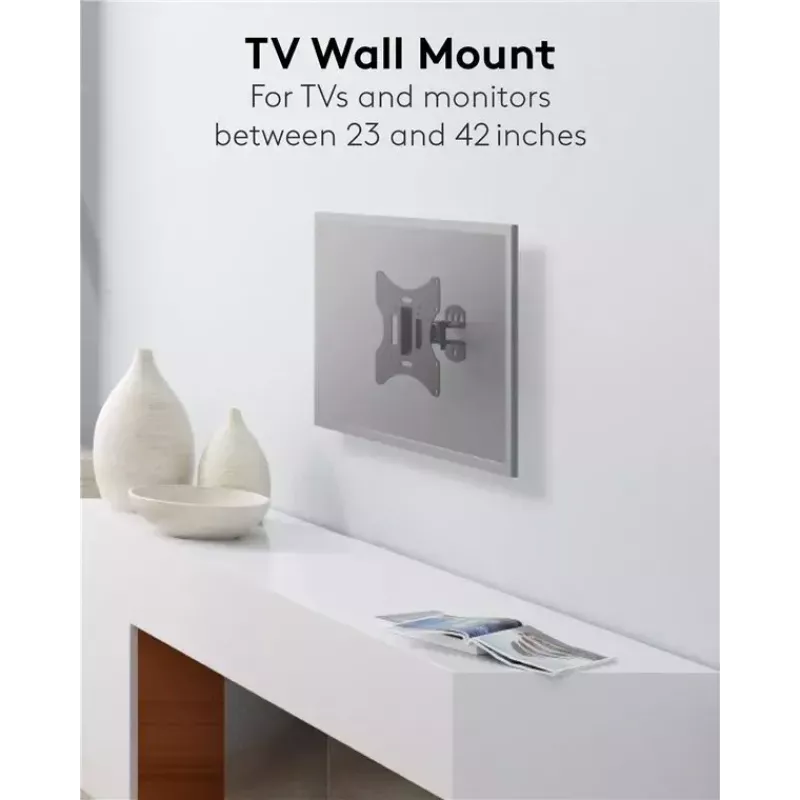 Goobay TV EasyFlex M Supporto a parete inclinabile, nero (51893)