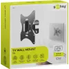 Goobay TV EasyFlex M Supporto a parete inclinabile, nero (51893)