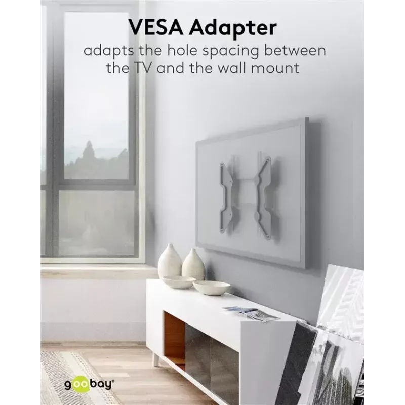 Adattatore VESA per supporto da parete TV Goobay 60134