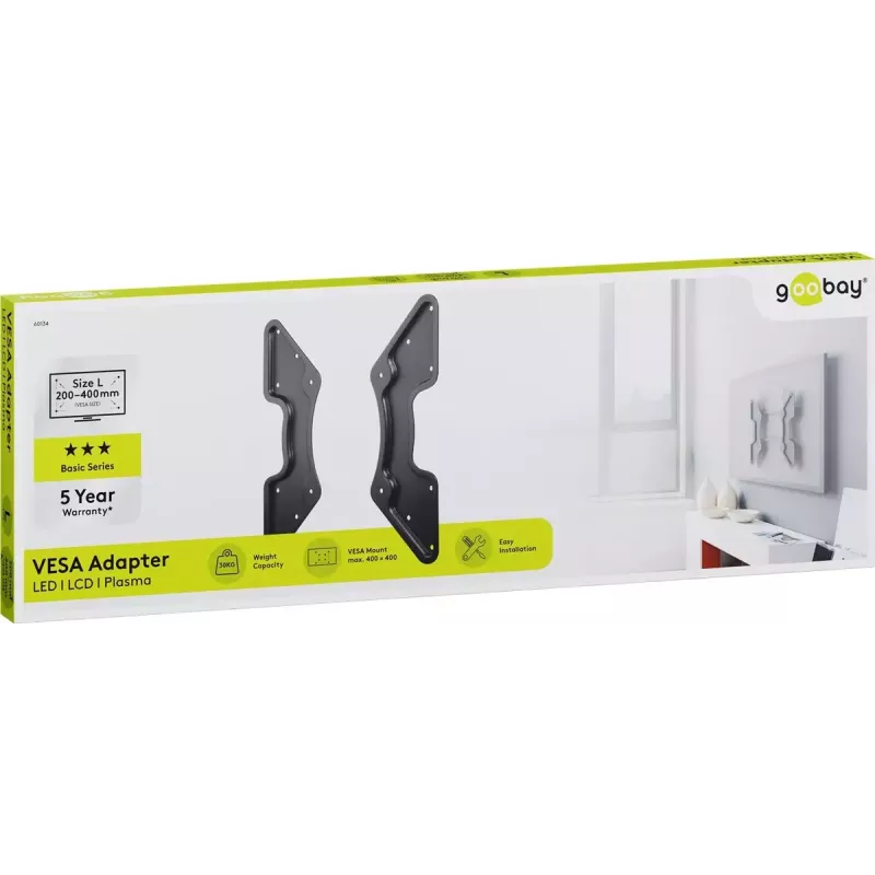 Adattatore VESA per supporto da parete TV Goobay 60134