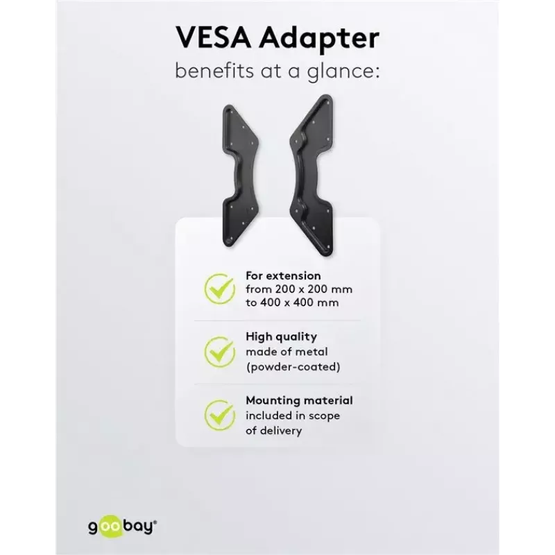 Adattatore VESA per supporto da parete TV Goobay 60134