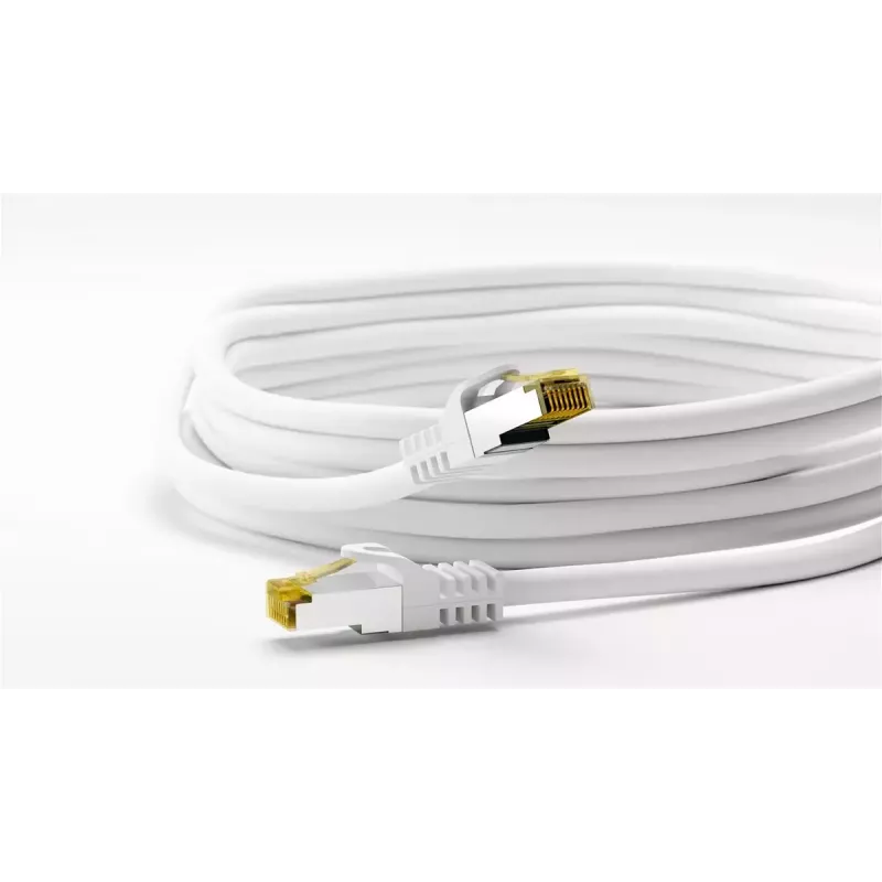 Cavo di rete Goobay RJ45 cavo patch CAT 6A S/FTP 15 m bianco