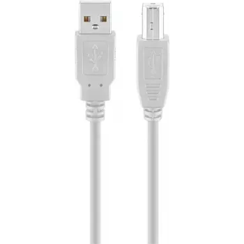 Cavo Goobay USB 2.0 Hi-Speed grigio 5 m USB A a USB B 0,48 Gbit/s