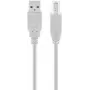 Cavo Goobay USB 2.0 Hi-Speed grigio 5 m USB A a USB B 0,48 Gbit/s