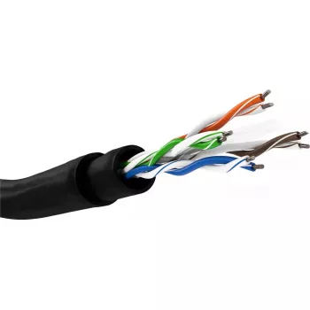 Cavo di rete Goobay CAT 6 outdoor U/UTP 100 m nero