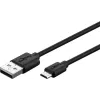 Cavo Goobay Micro-USB ricarica rapida e sincronizzazione 1 m USB 2.0 nero