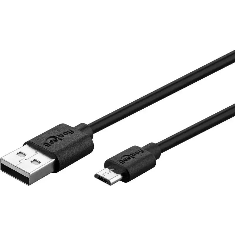 Cavo Goobay Micro-USB ricarica rapida e sincronizzazione 1 m USB 2.0 nero