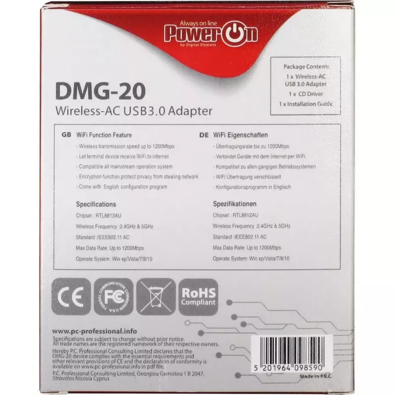 Adattatore WLAN Inter-Tech DMG-20