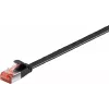 Goobay CAT 6 Cavo patch piatto U/FTP 94235, 5 m, nero