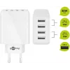 Caricabatterie da interno Wentronic 44962 universale bianco 4 porte USB 5V