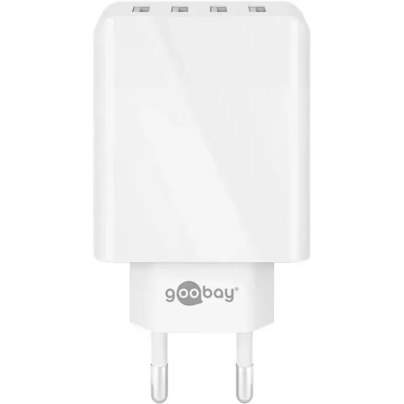 Caricabatterie da interno Wentronic 44962 universale bianco 4 porte USB 5V