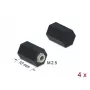 Distanziale M2,5 esagono cavo interno 10 mm nero 4 pezzi DeLOCK 60243
