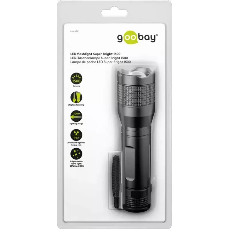 Torcia universale Goobay LED 1500 lumen