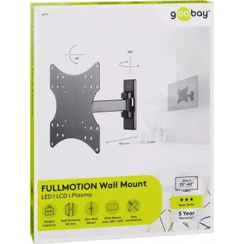 Supporto per TV Goobay 49713 106,7 cm (42 pollici) nero