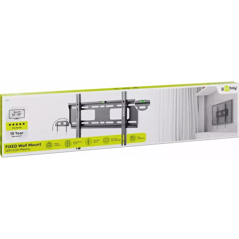 Supporto per TV Goobay 49890 139,7 cm (55 pollici) nero