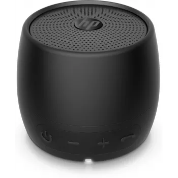 HP Black Speaker Bluetooth 360, cavo e wireless, altoparlante mono portatile, nero, cilindro, tasti, universale