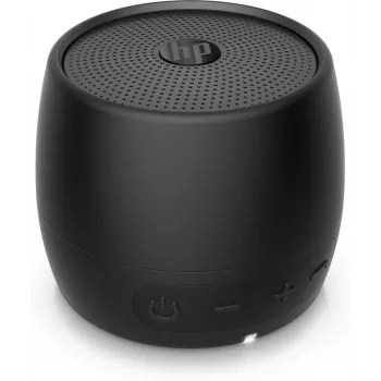 HP Black Speaker Bluetooth 360, cavo e wireless, altoparlante mono portatile, nero, cilindro, tasti, universale