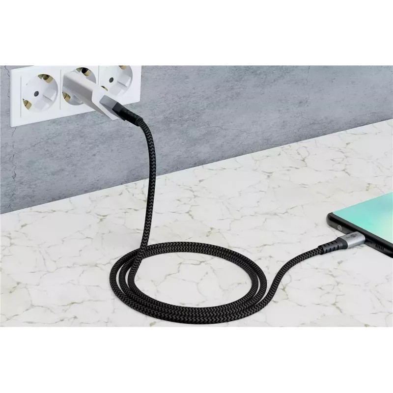 Cavo USB Wentronic 49295 USB 2.0 0,5 m USB C USB A nero grigio