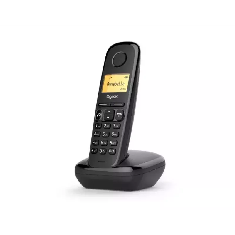 Telefono analogico/DECT Gigaset A270A identificatore chiamante nero microtelefono cordless