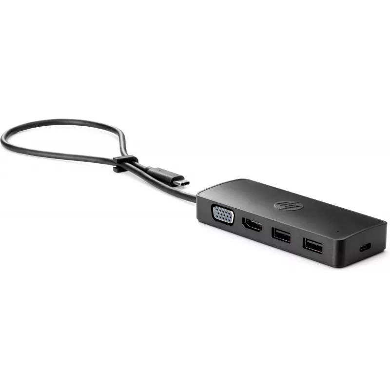 HP USB-C Travel Hub G2, con filo, USB 3.2 Gen 1 (3.1 Gen 1) Type-C, nero, Cina, Windows 10, 107 mm